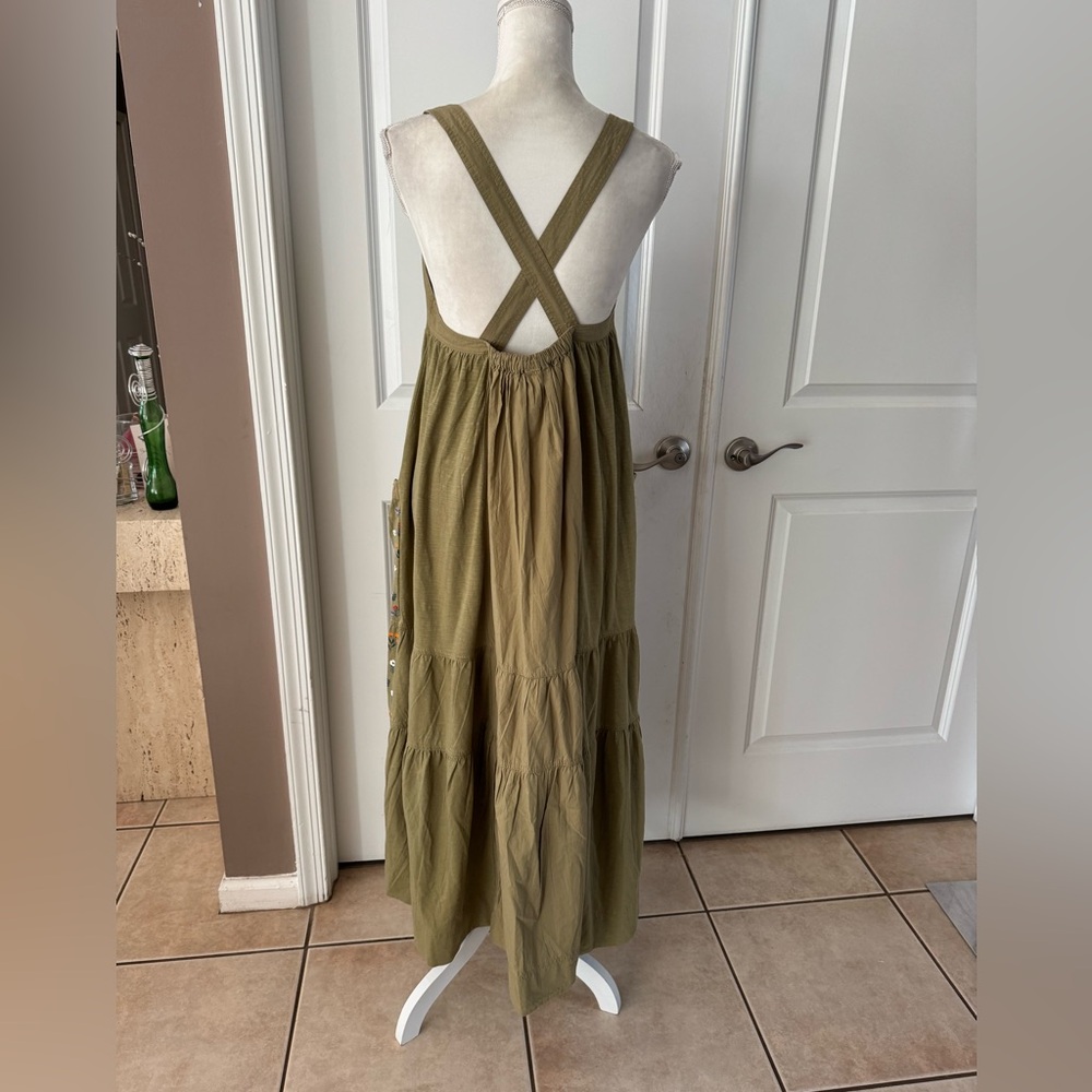 Anthro Daily Practice Top Tier Utility
Sweetheart Midi Dress. Size M. MSRP $138 - Picture 10 of 16